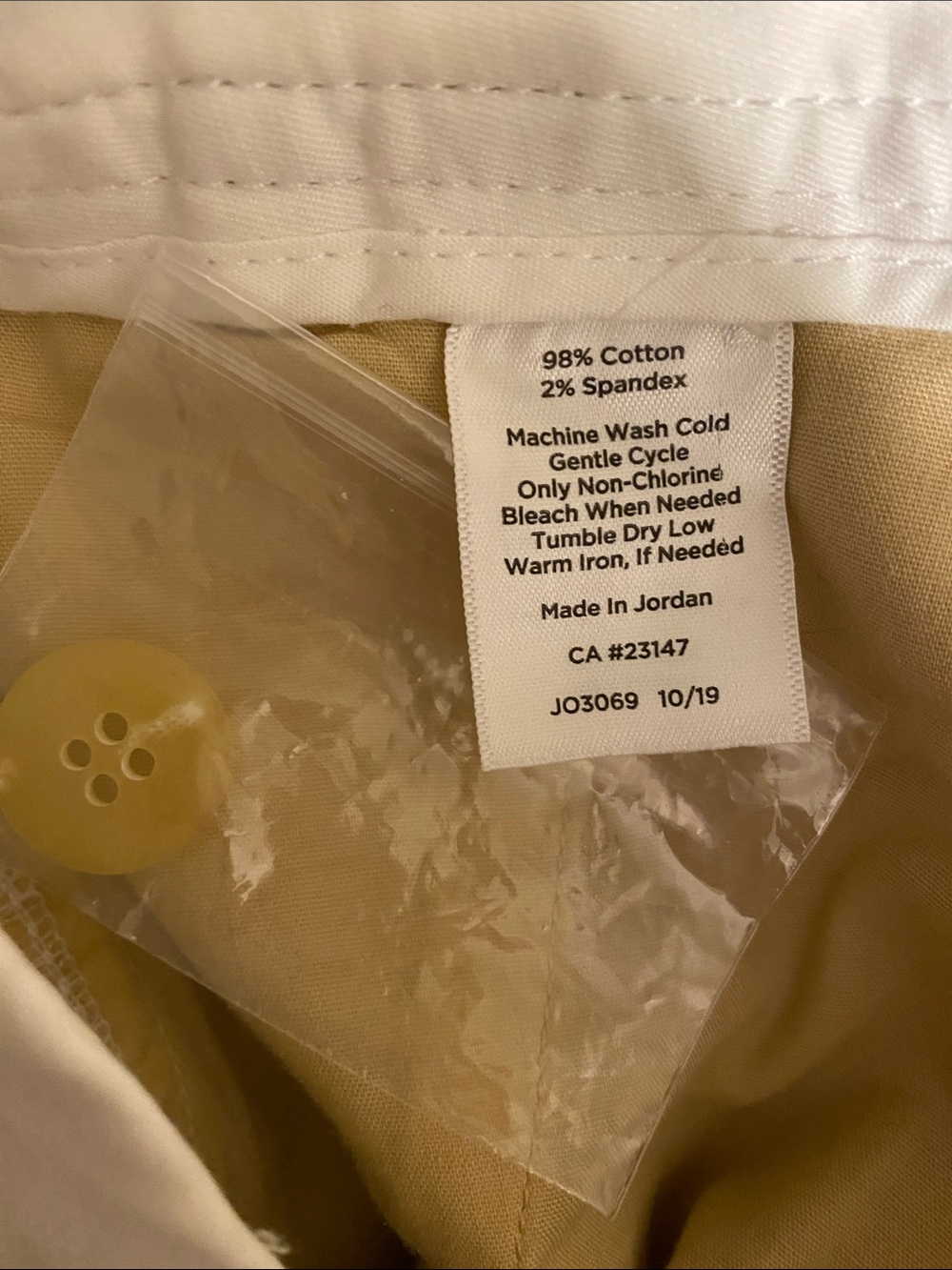 💐Talbots Relaxed Chino Pants • 12 Petite • White • NWT - Picture 7 of 8
